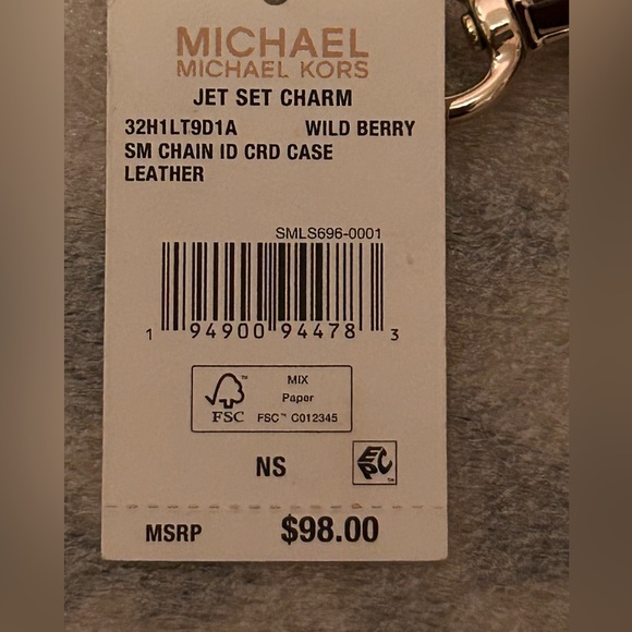 NWT Michael Kors jet set card case - Picture 4 of 5